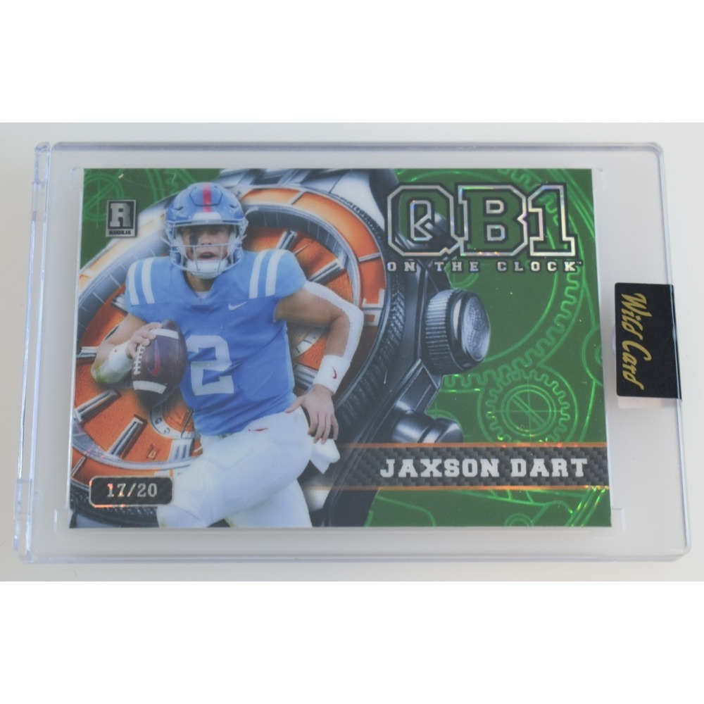 2024 Wild Card QB1 On the Clock Breakers Brick Jaxson Dart Green Orange #17/20